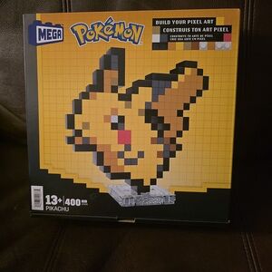 Pokemon Pikachu Pixel Art Kit - Yellow, Black, Red